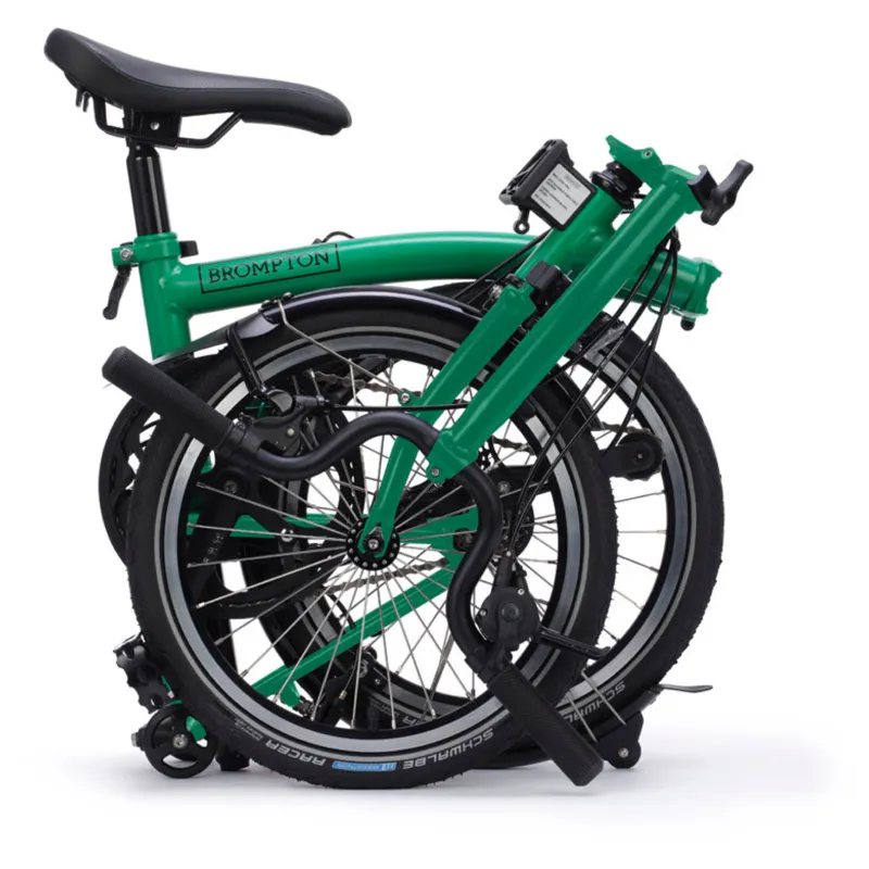 Brompton C Line 4 speed Folding Bike in Palm Green-4