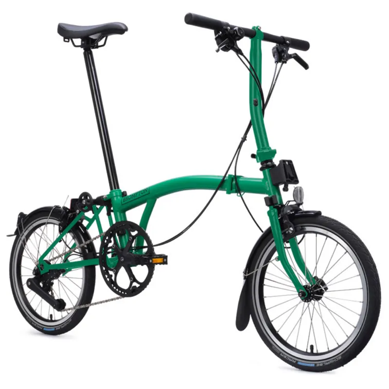 Brompton C Line 4 speed Folding Bike in Palm Green-8