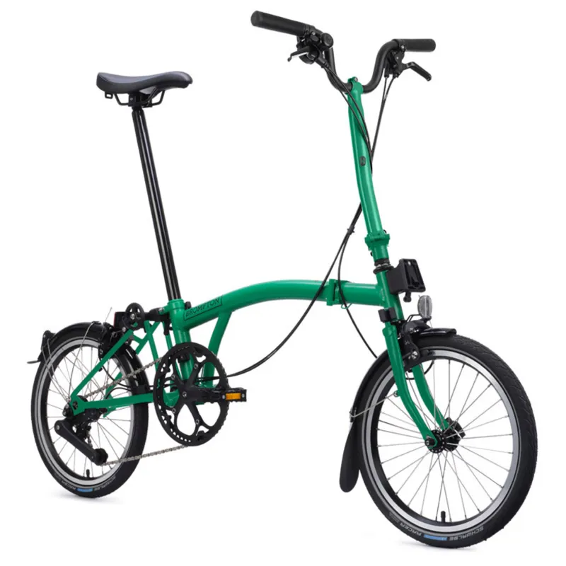 Brompton C Line 4 speed Folding Bike in Palm Green-6