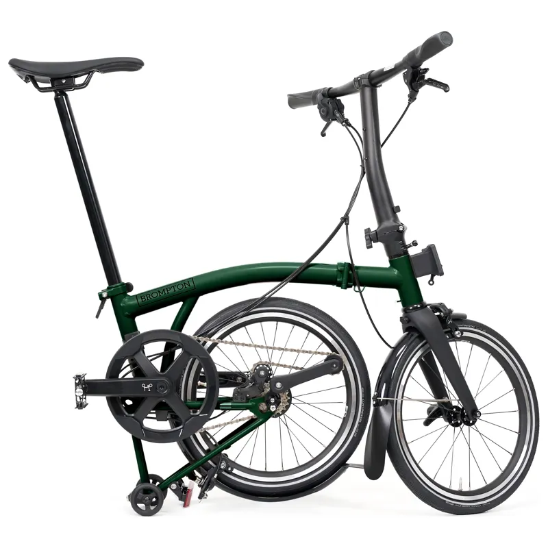 Brompton P-Line 4-speed folding bike in Racing Green-8