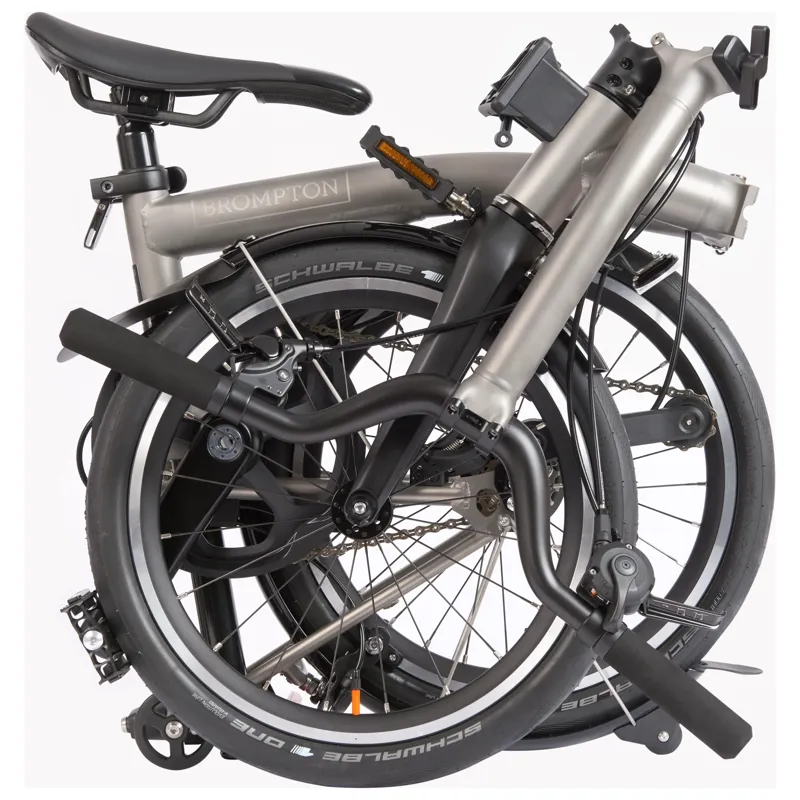Brompton T-Line 12-speed Titanium Folding Bike-4