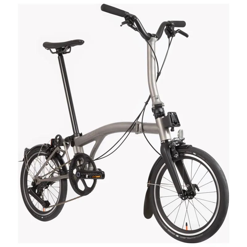 Brompton T-Line 12-speed Titanium Folding Bike-2