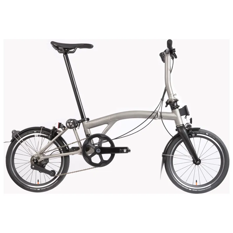 Brompton T-Line 12-speed Titanium Folding Bike-1