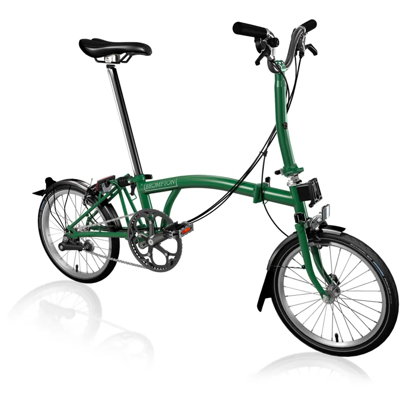 Brompton C Line Explore 6 Speed M6L with Mid Bar in Racing Green