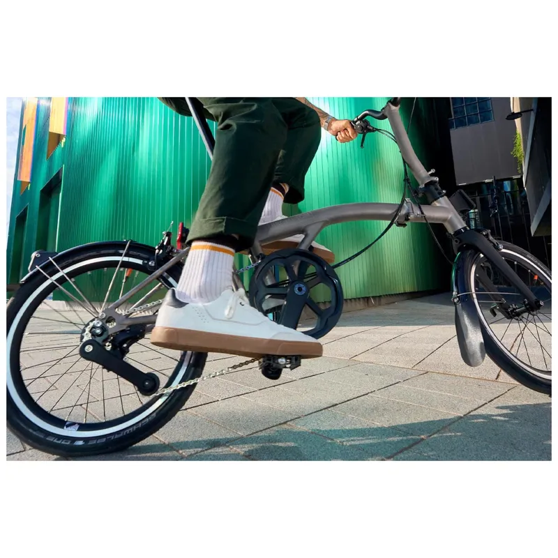 Brompton T-Line Mid Bar Urban 1 Speed S1L Titanium Folding Bike-6