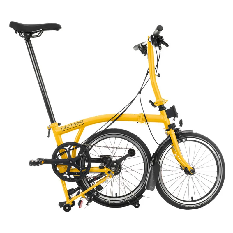 Brompton C-Line Explore Low Bar 6 Speed S6L in BumbleBee Yellow-2