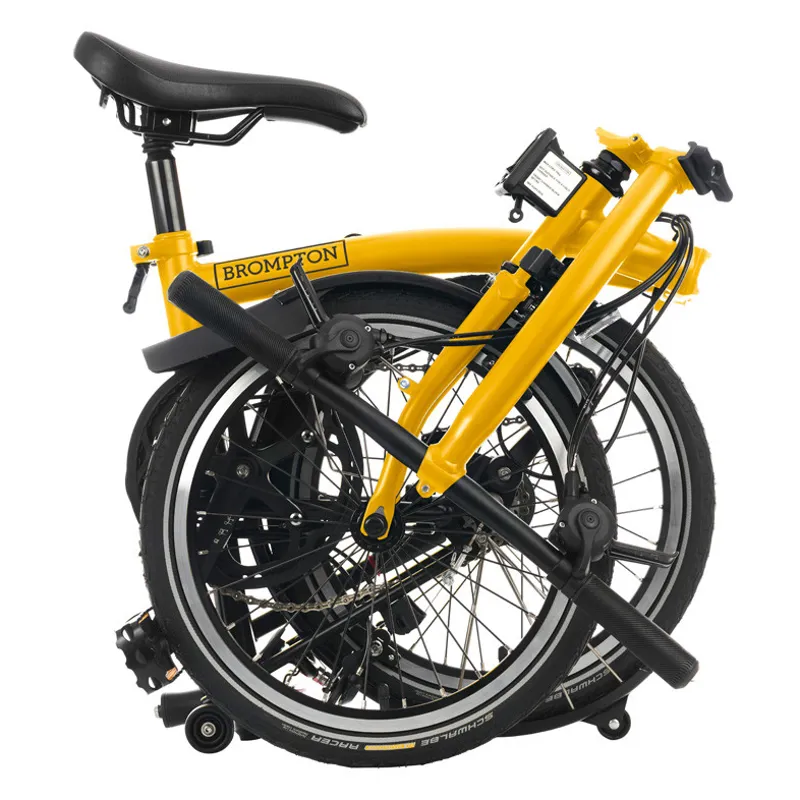 Brompton C-Line Explore Low Bar 6 Speed S6L in BumbleBee Yellow-3