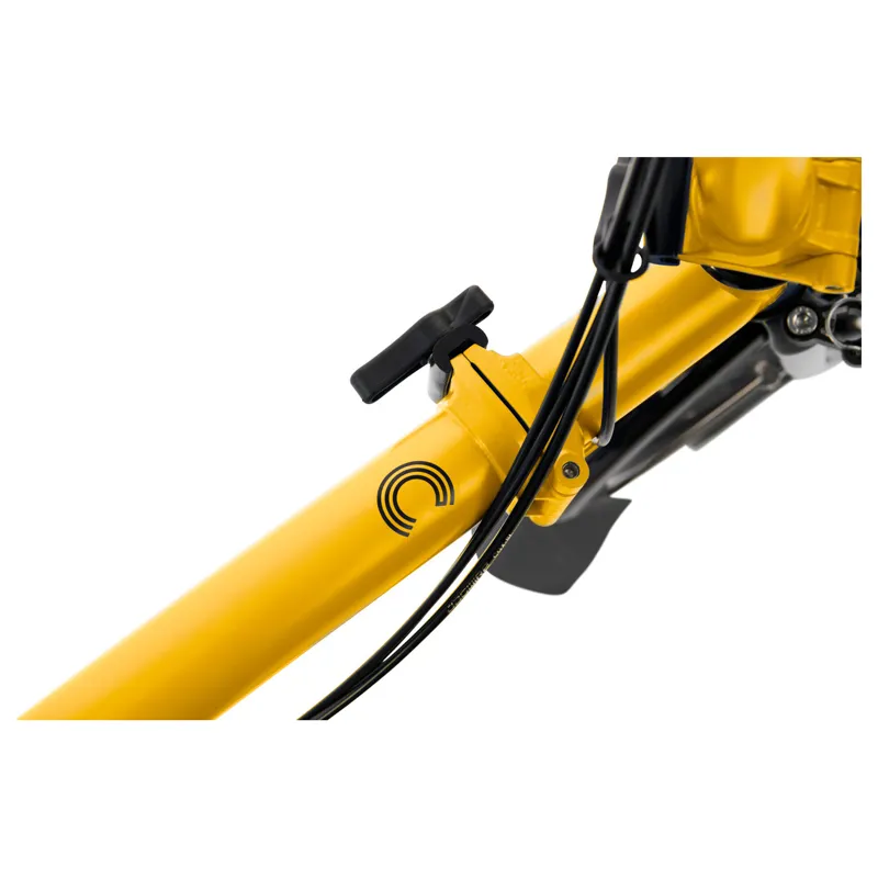 Brompton C-Line Explore 6 Speed M6L with Mid Bar in BumbleBee Yellow-5