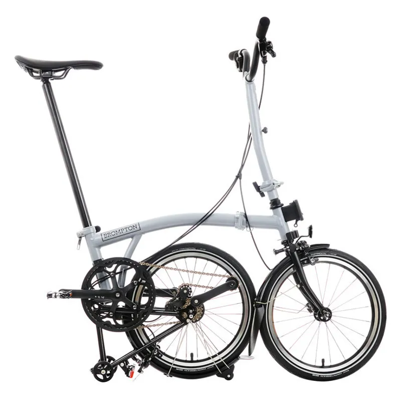 Brompton P Line 12 speed Folding Bike in Lunar Ice-2