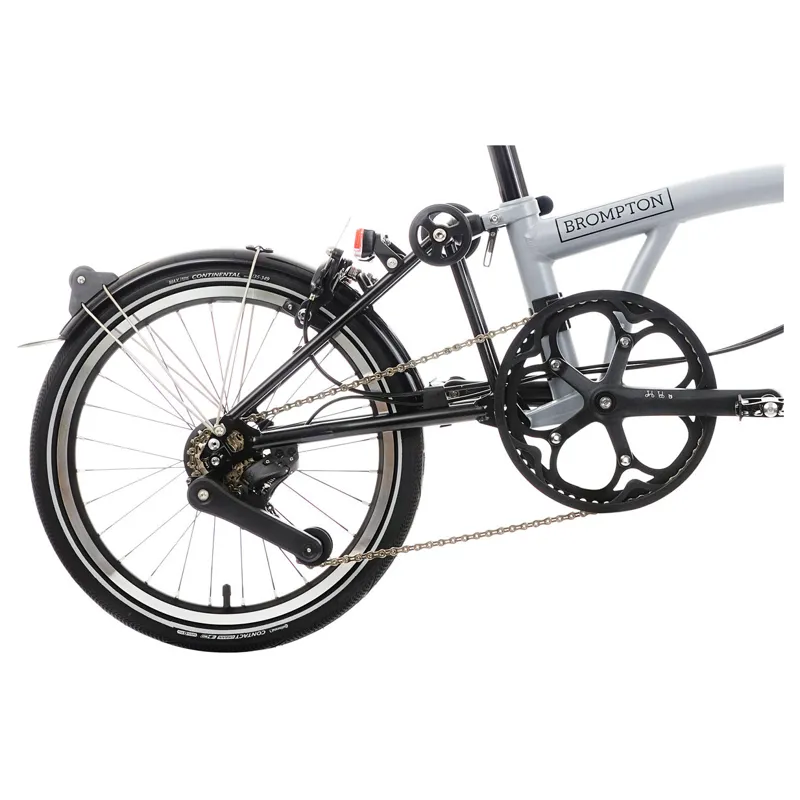 Brompton P Line 12 speed Folding Bike in Lunar Ice-5