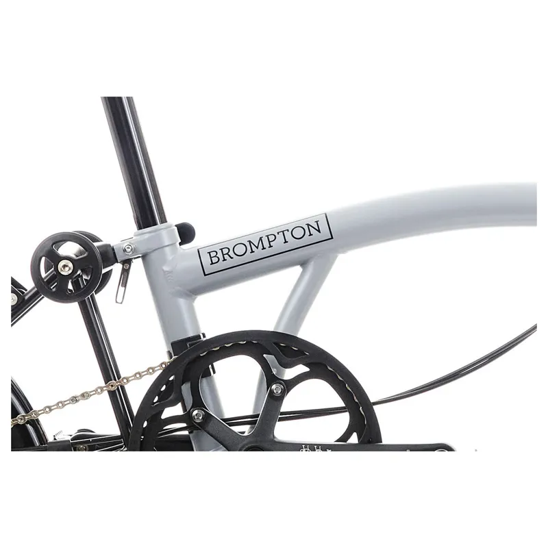 Brompton P Line 12 speed Folding Bike in Lunar Ice-4
