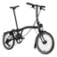 Brompton P-Line Urban Low Bar 4 Speed S4L in Midnight Black