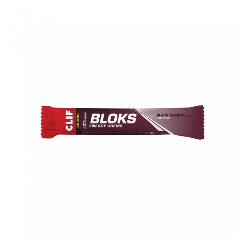 Clif Bloks Black Cherry Flavour Energy Chews with Caffeine