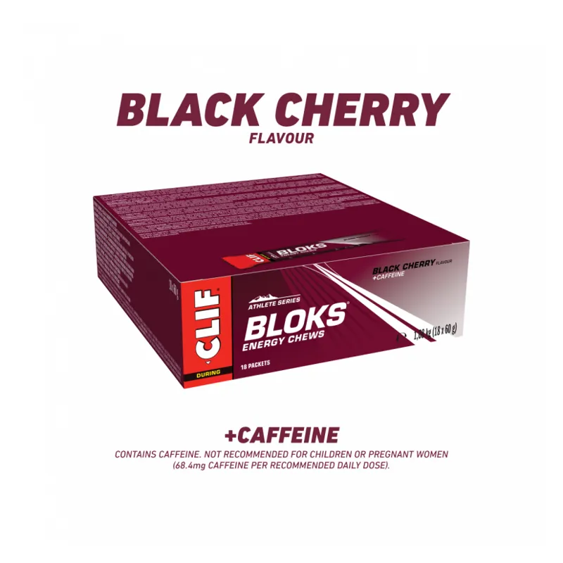Clif Bloks Black Cherry Flavour Energy Chews with Caffeine-1