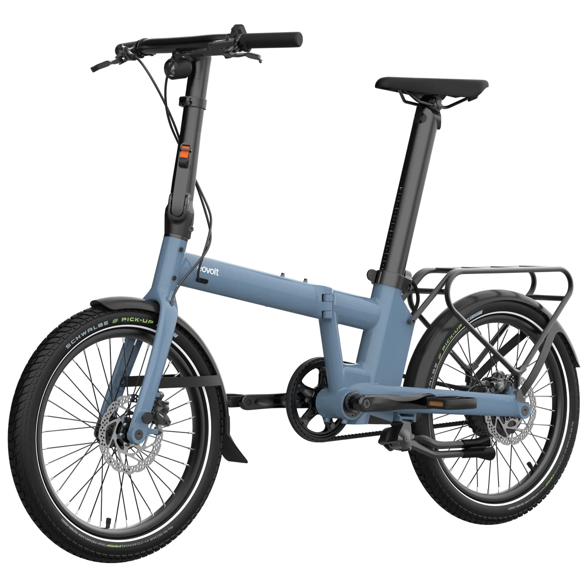 Eovolt Afternoon 20 Pro Electric Folding Bike in Mineral Blue