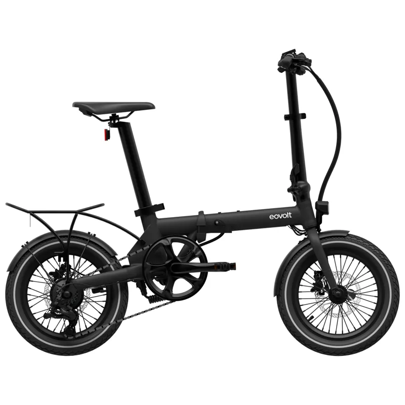 Eovolt Morning 16 Origins Folding Electric Bike in Onyx Black-1