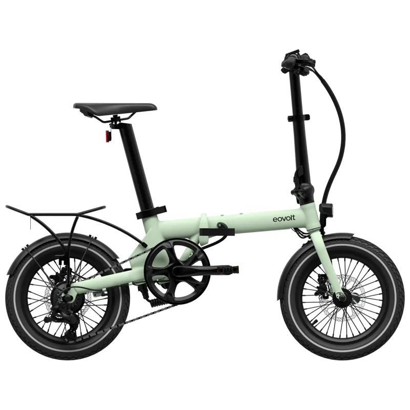Eovolt Morning 16 Origins Folding Electric Bike in Sage Green-1