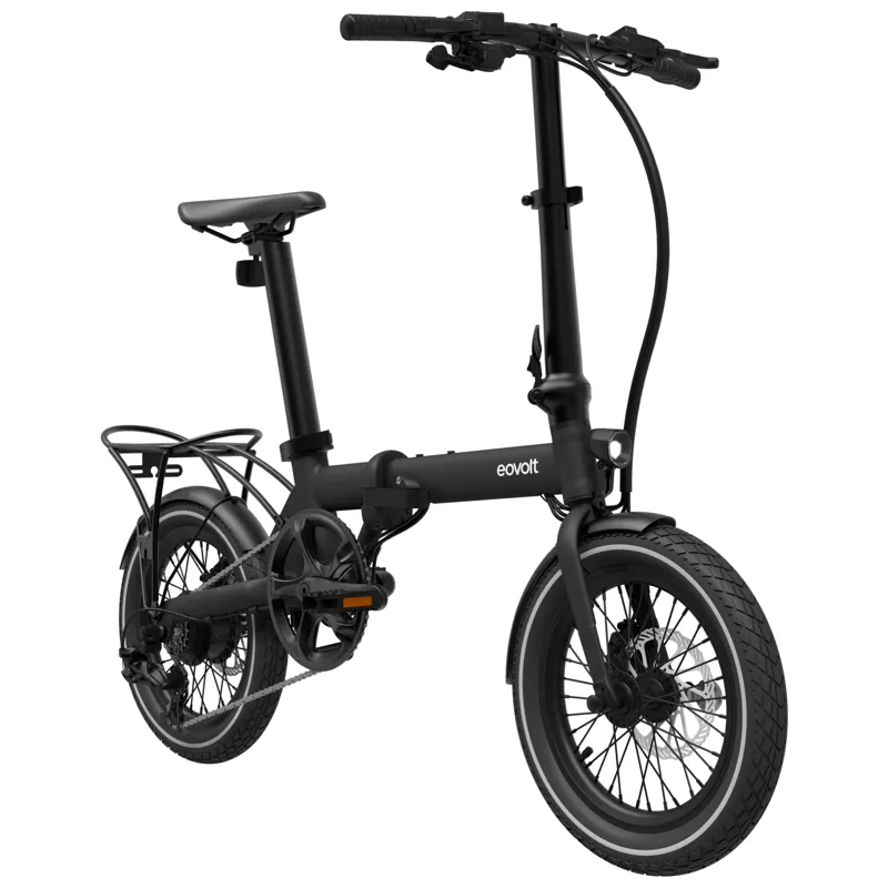 Eovolt Morning 16 Origins Folding Electric Bike in Onyx Black