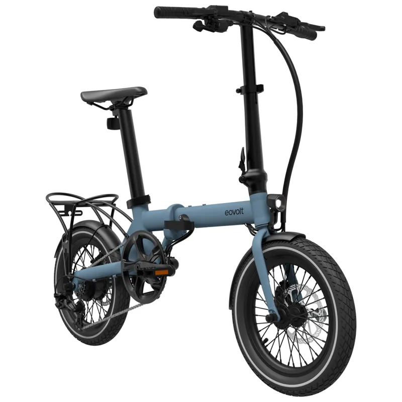 Eovolt Morning 16 Origins Folding Electric Bike in Ocean Blue