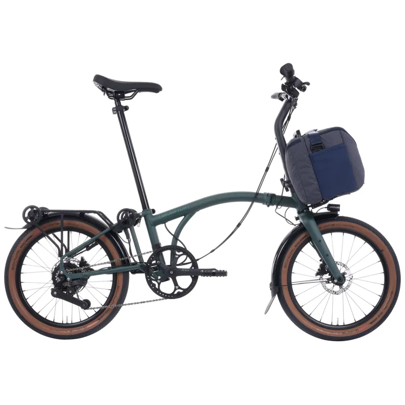 Brompton G-Line Electric with Continental Contact Tyre Forest Green-6