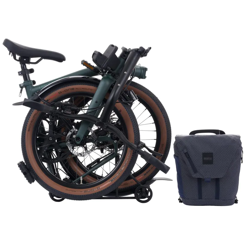 Brompton G-Line Electric with Continental Contact Tyre Forest Green-3