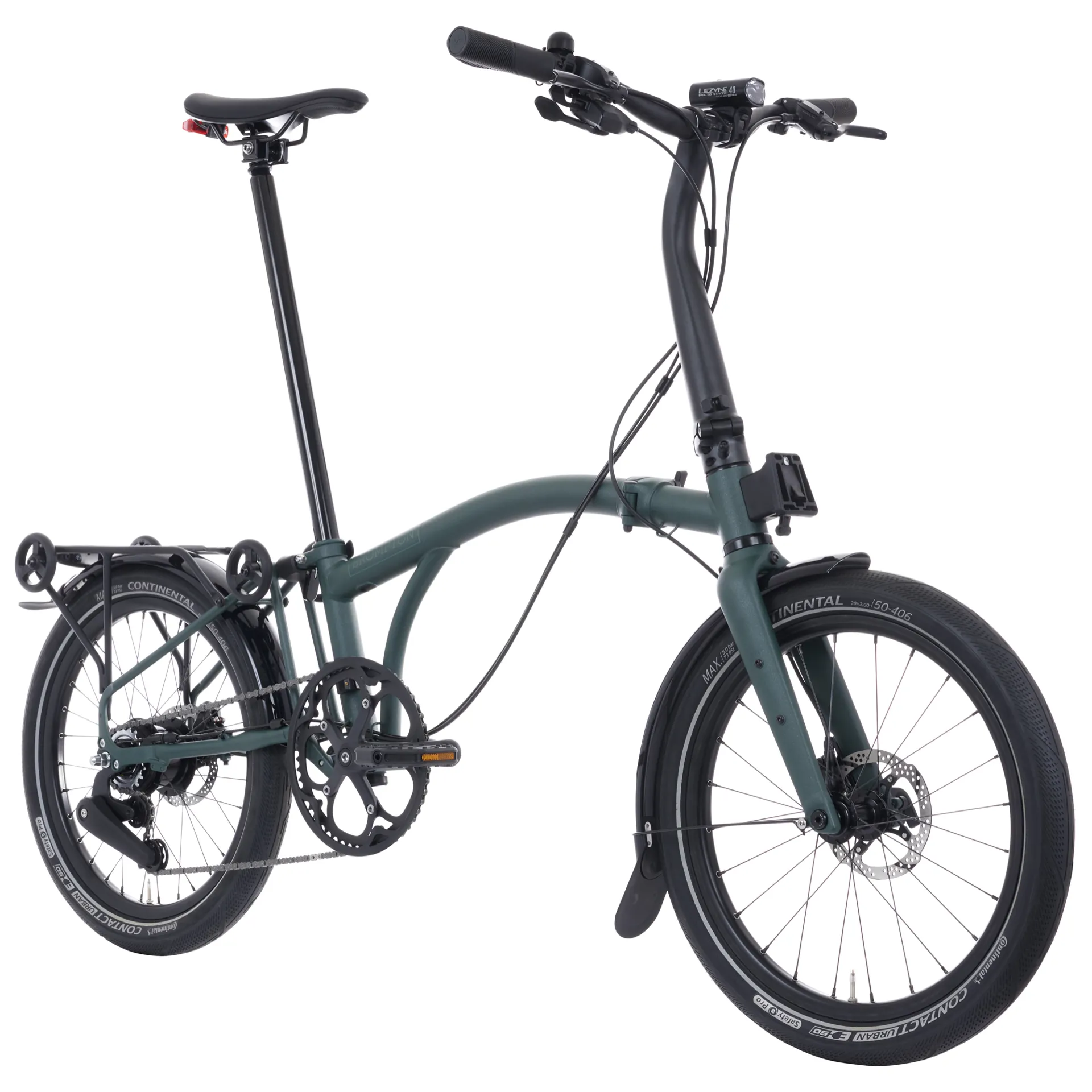 Brompton GLine Forest Green with Mudguards/ Rack TYG1