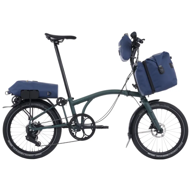 Brompton G-Line Forest Green with Mudguards and Rack TYG1-4