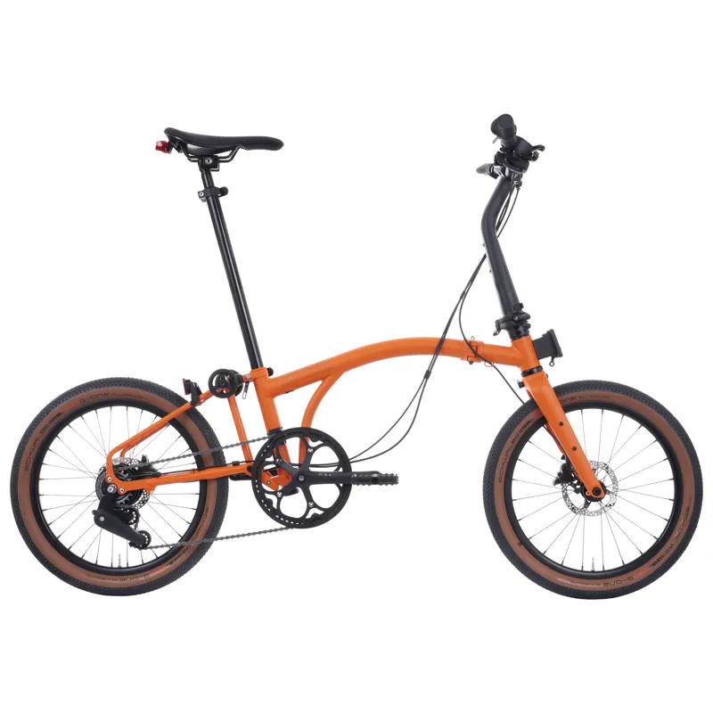 Brompton G-Line Adventure Orange with Lights TYCC-2