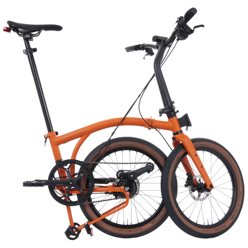 Brompton G-Line Adventure Orange with Lights TYCC-3