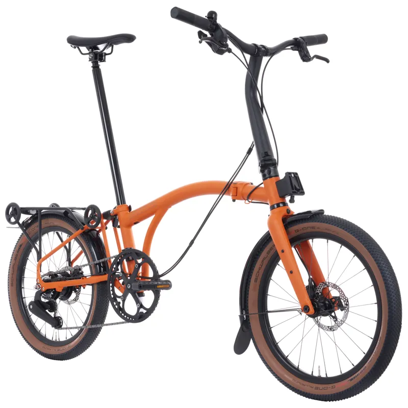 Brompton G Line Adventure Orange with Mudguards and Rack TYG1