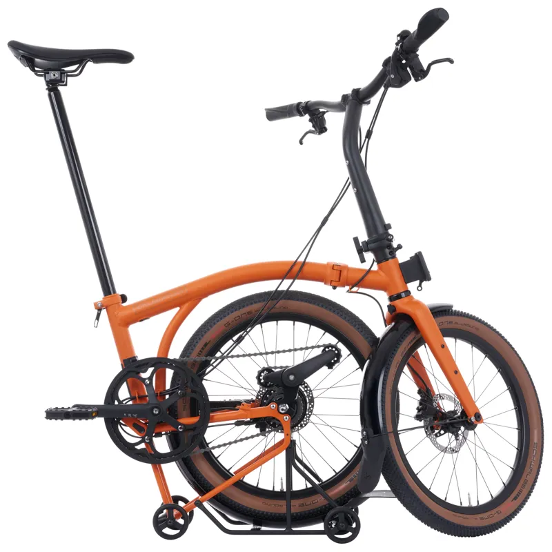 Brompton G-Line with Roller Frame 8 Speed in Adventure Orange-2