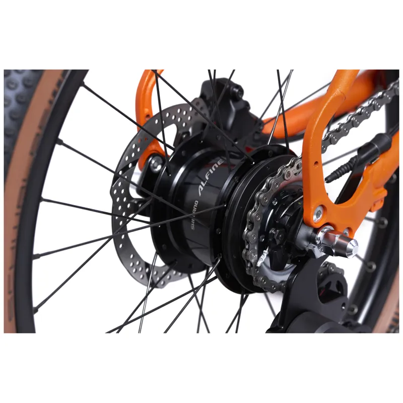 Brompton G-Line Adventure Orange with Lights TYG1-5