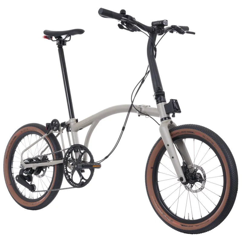 Brompton G Line Traildust White with Mudguards Rack and Lights TYCC