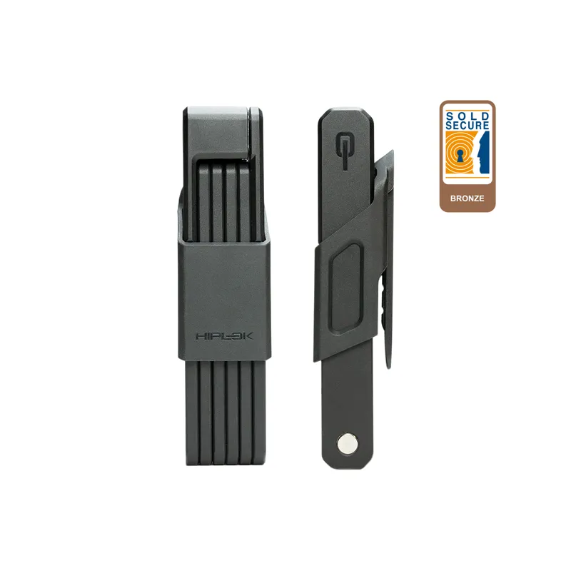 Hiplok Switch Folding Sold Secure Bronze Rated Bicycle Lock Black