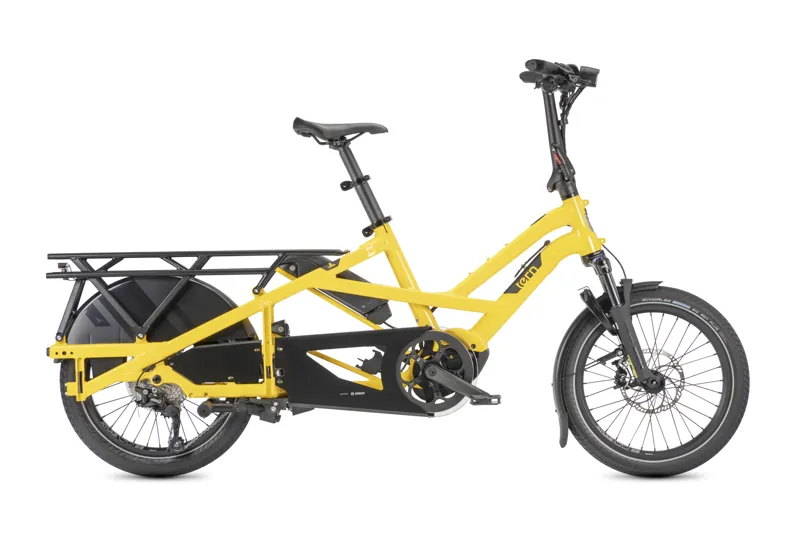 Tern GSD P10 Gen3 Electric Family Cargo Bike in School Bus Yellow