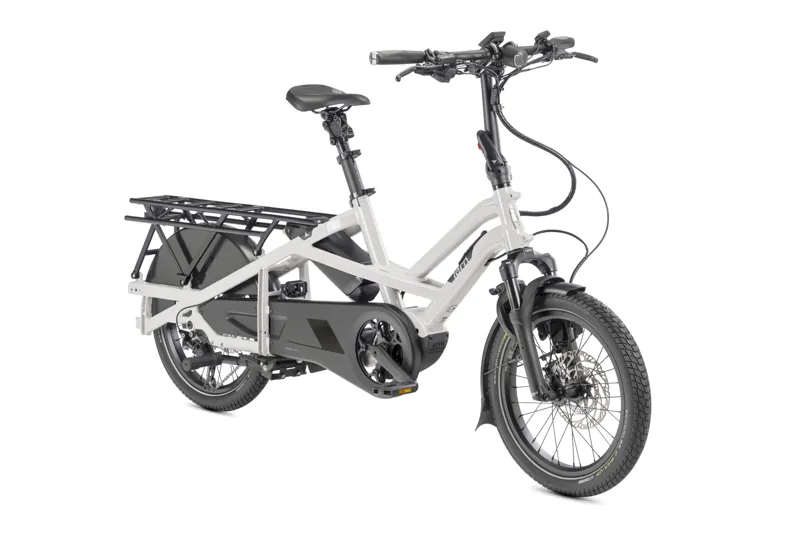 Tern GSD S10 Gen3 Electric Family Cargo Bike in Pearl White-2