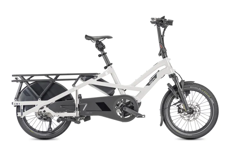 Tern GSD S10 Gen3 Electric Family Cargo Bike in Pearl White