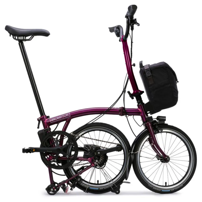 Brompton C Line Electric 4 speed Folding Bike in Amethyst Lacquer-7