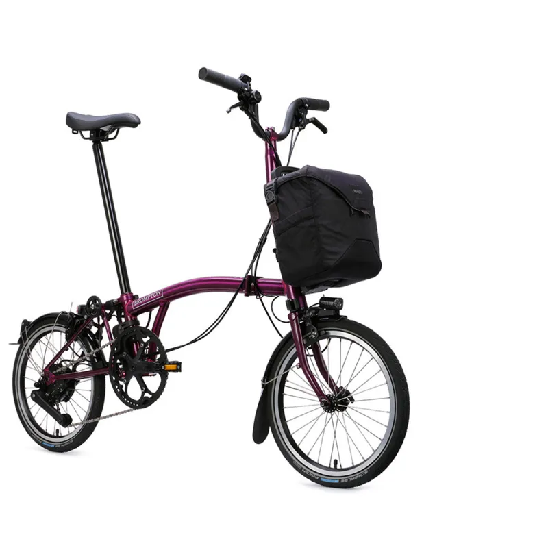 Brompton C Line Electric 4 speed Folding Bike in Amethyst Lacquer