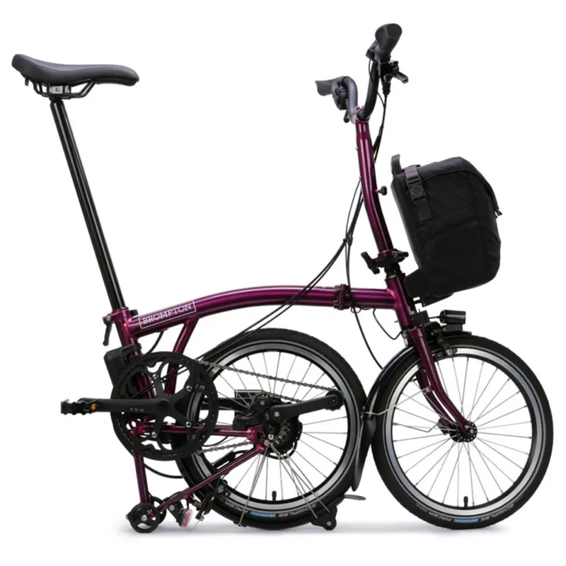 Brompton C Line Electric 4 speed Folding Bike in Amethyst Lacquer-2