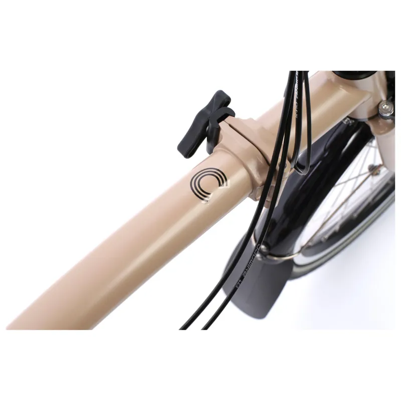 Brompton C Line Electric 4 speed Folding Bike in Dune Sand-9