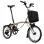 Brompton C Line Electric 4 speed Folding Bike in Dune Sand
