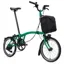 Brompton C Line Electric 4 speed Folding Bike in Palm Green