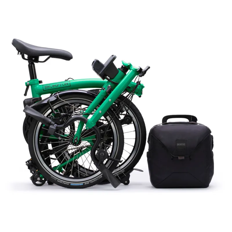 Brompton C Line Electric 4 speed Folding Bike in Palm Green-5