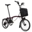 Brompton C Line Electric 4 speed Folding Bike in Red Plum