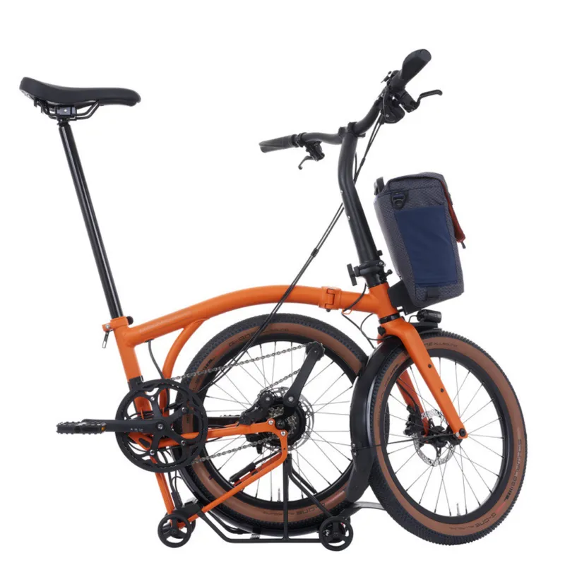 Brompton Electric G-Line with SuperRoll+ 4 speed in Adventure Orange-2