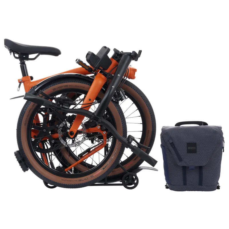 Brompton Electric G-Line with SuperRoll+ 4 speed in Adventure Orange-3