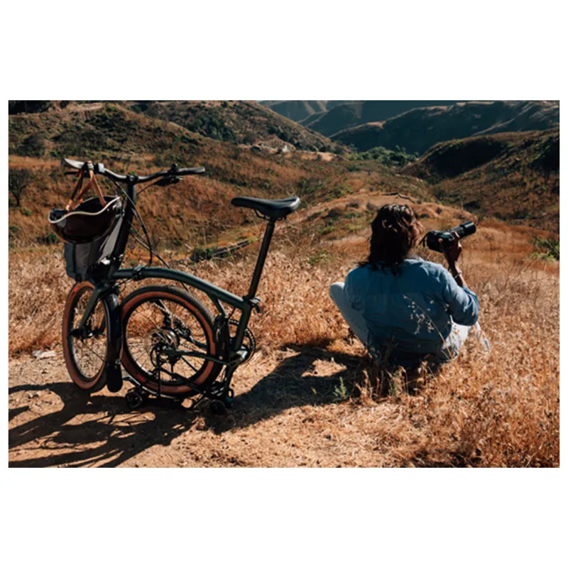 Brompton Electric G-Line with SuperRoll+ 4 speed in Forest Green-6