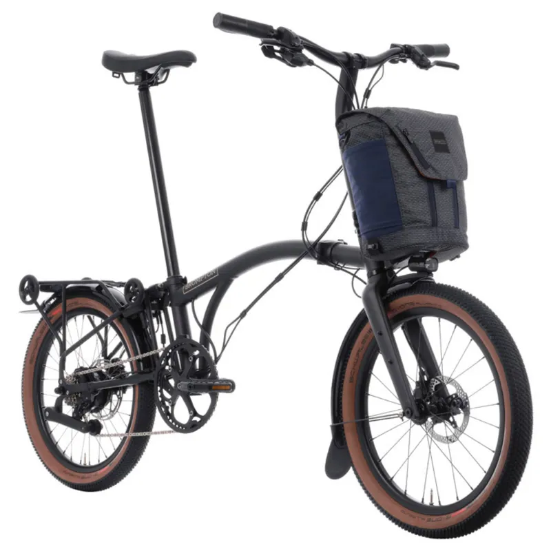 Brompton Electric G-Line with SuperRoll+ 4 speed in Space Black-1