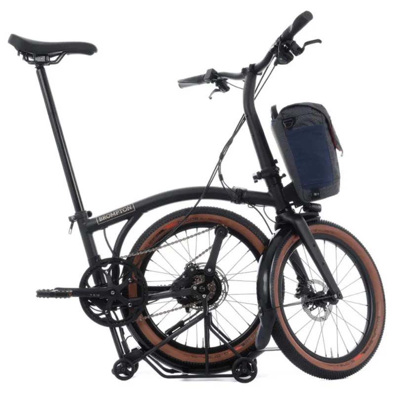 Brompton Electric G-Line with SuperRoll+ 4 speed in Space Black-2